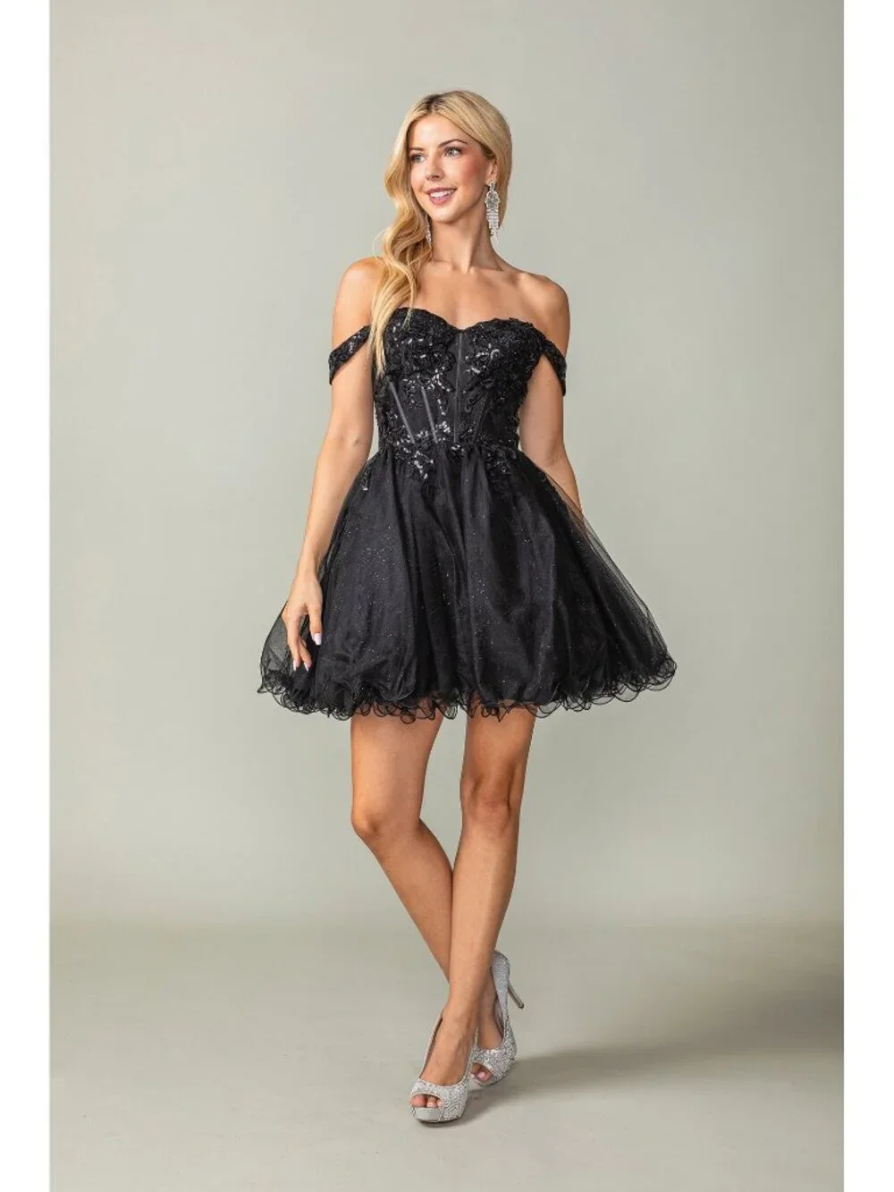 NEW BLACK Evening Gown Floor Length Formal Elegant Stunning 3383